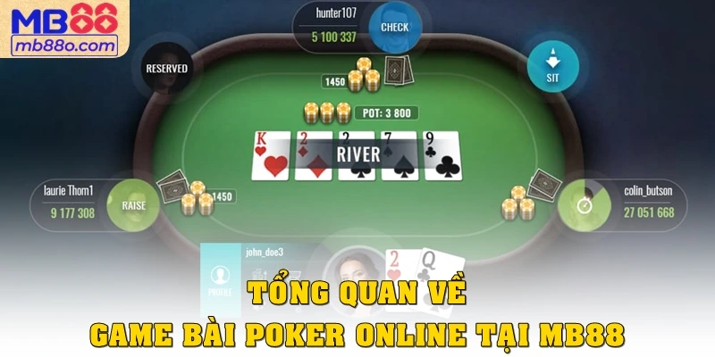 Tổng quan về game bài poker online tại MB88